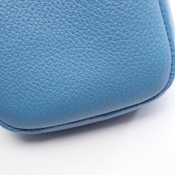 Prada Mini Shoulder Bag, Leather, Men's/Women's, Blue, 1BP027 - Picture 5 of 6